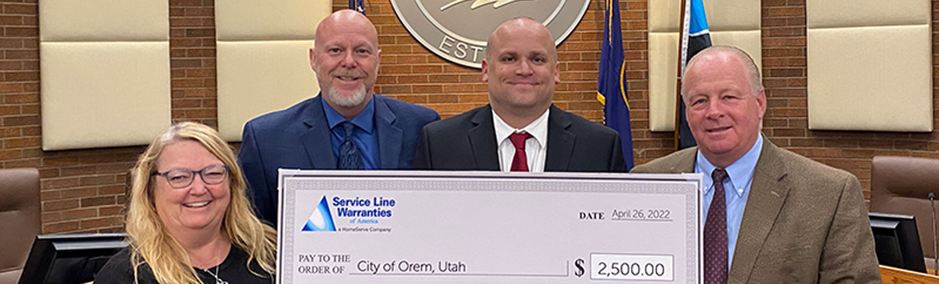 NLC Service Line Warranty Program and Orem, Utah, Celebrate Service Milestone