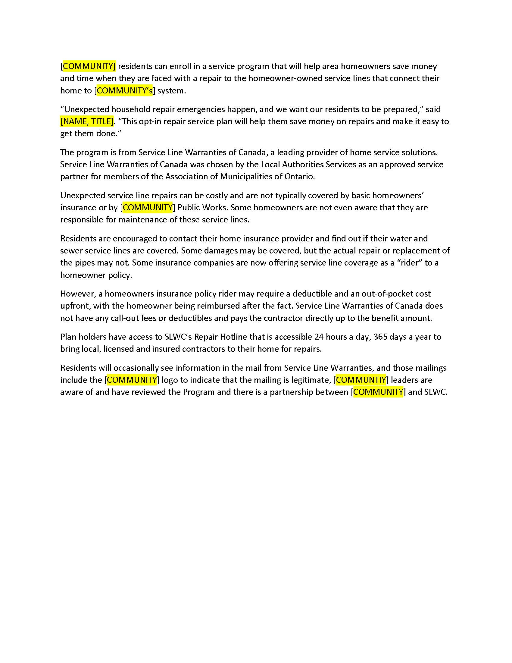 Partnership Website Copy